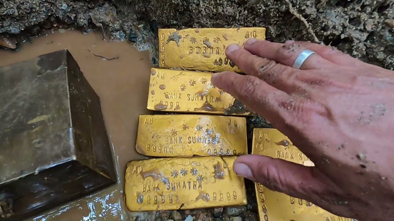 Fortunate Discovery: Man Finds 9,999 Abandoned Gold Bars from World War II.