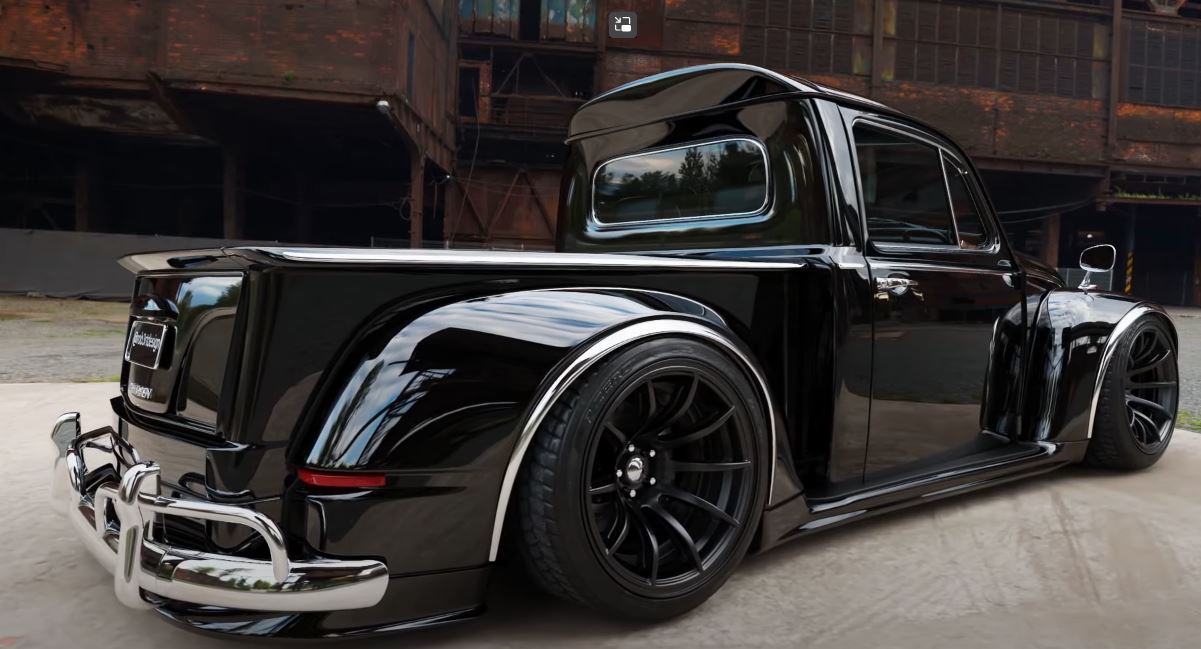 Incredible transformation: VW Beetle Black becomes a unique pickup! - Breaking International