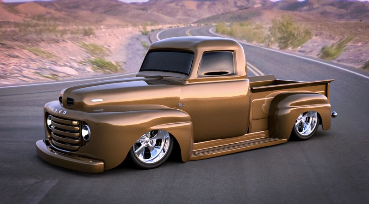 Reviving History: Unveiling the Custom Masterpiece – Ford F1 1948 Pickup Truck”