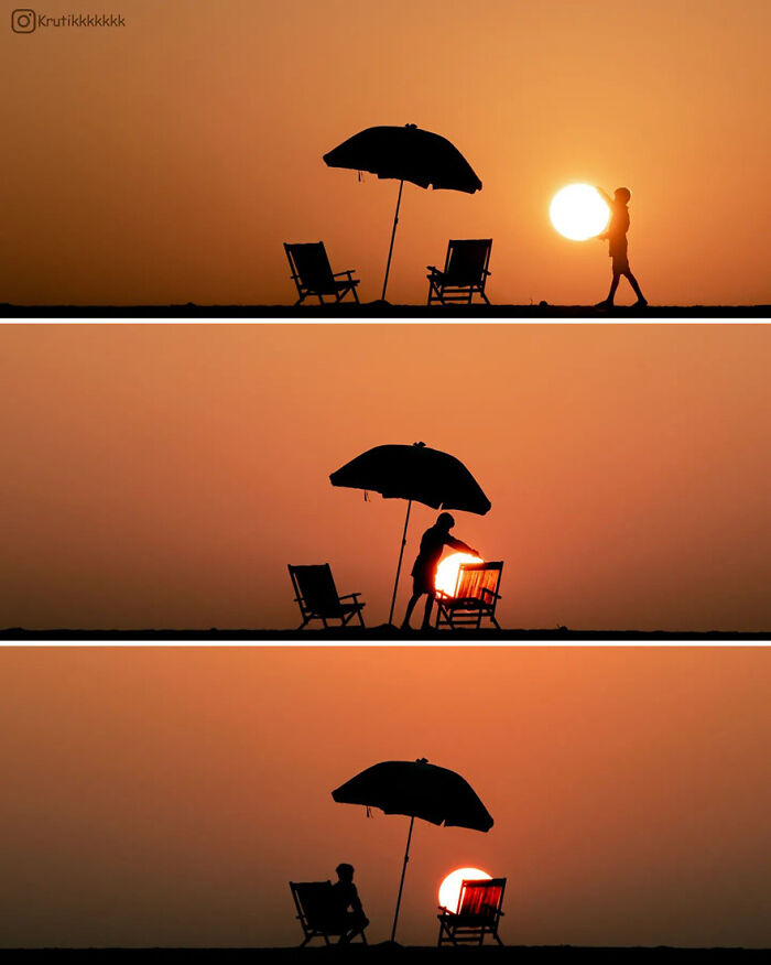 Images Of People’s Silhouettes Captured During Sunset – Breaking International