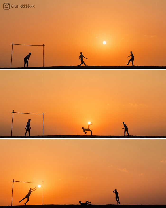 Images Of People’s Silhouettes Captured During Sunset – Breaking International