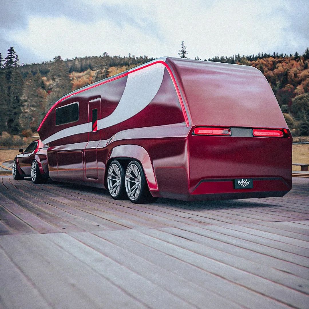 Dodge Challenger Pulls “Muscle Trailer” in Custom Camping CGI - Breaking International