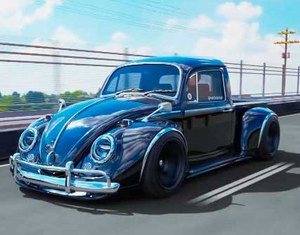 Incredible transformation: VW Beetle Black becomes a unique pickup! - Breaking International