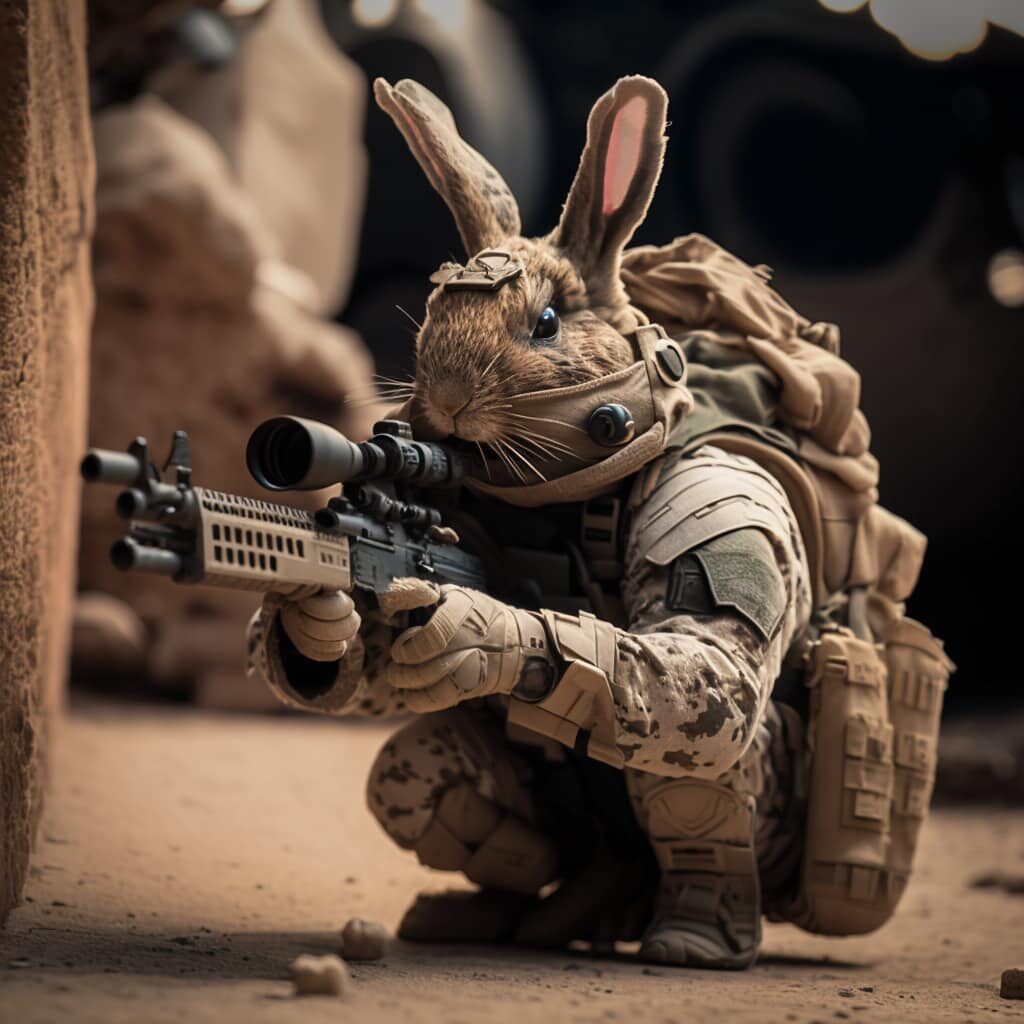 Military Animals by Drew King - movingworl.com