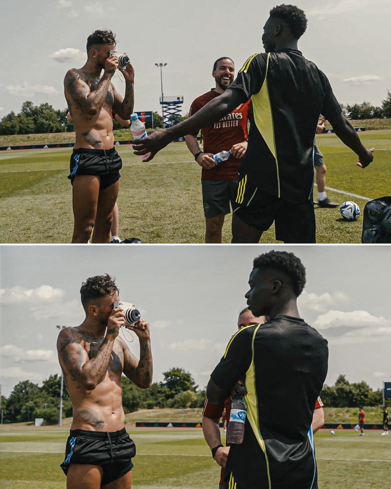 rr Capturing the essence of Arsenal's training session, talented photographer Ben White skillfully frames thought-provoking shots of Bukayo Saka's determination, beautifully showcasing the raw intensity and growth of a promising young talent. - LifeAnimal