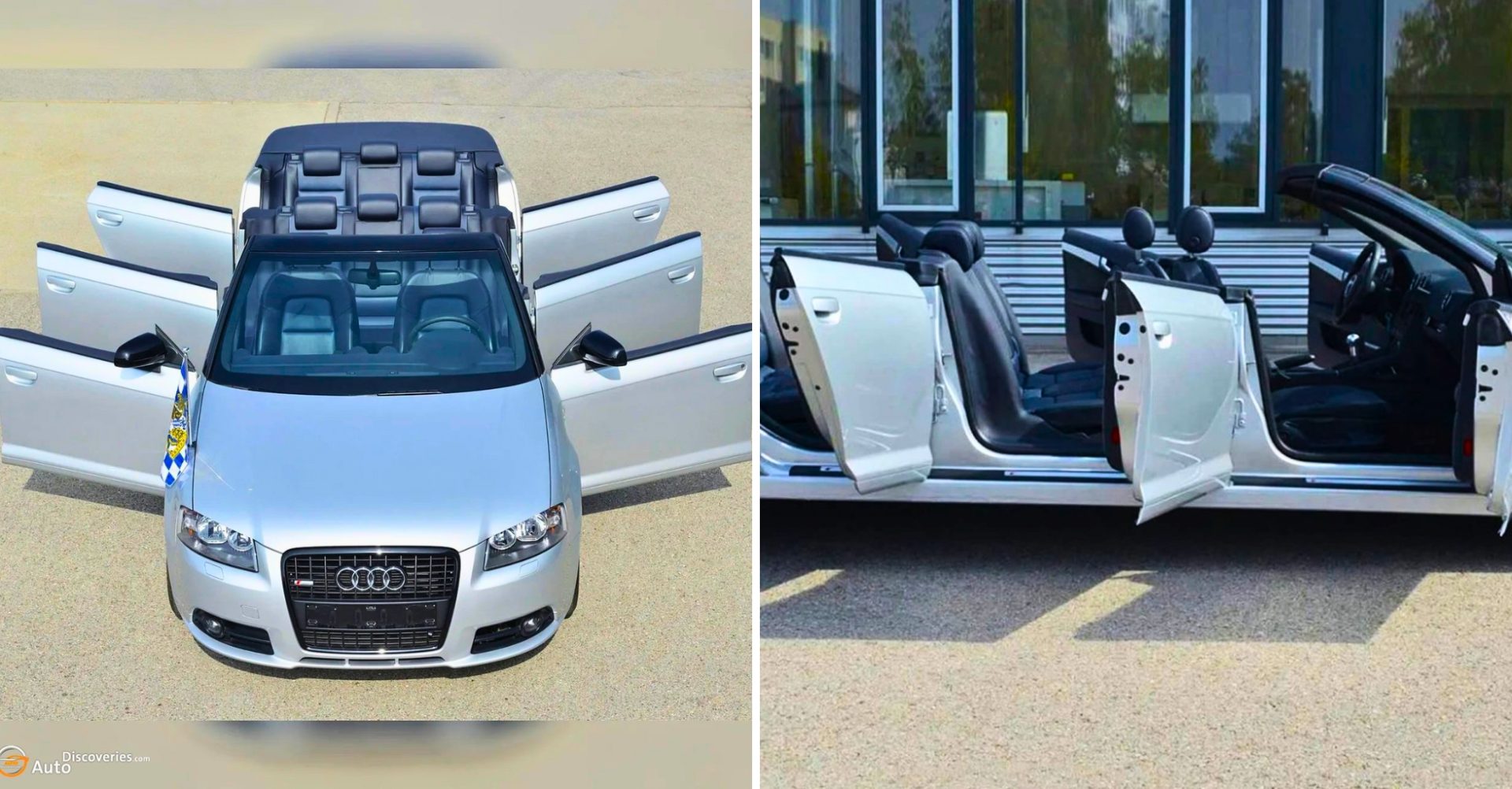 The Audi A3 Cabriolet XXL gets six doors and eight seats; is technically a shuttle - Latest News