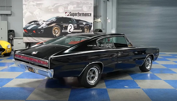 The Irresistible Charm of a Black 1966 Dodge Charger with 4-Speed, 383 V8, and Factory Air - Valued at $35,000
