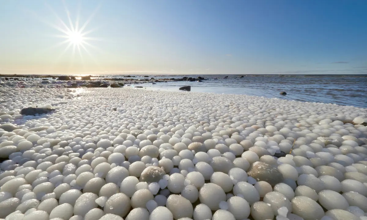 Rare and Breathtaking: Thousands of 'Ice Eggs' Discovered on Finnish Beach