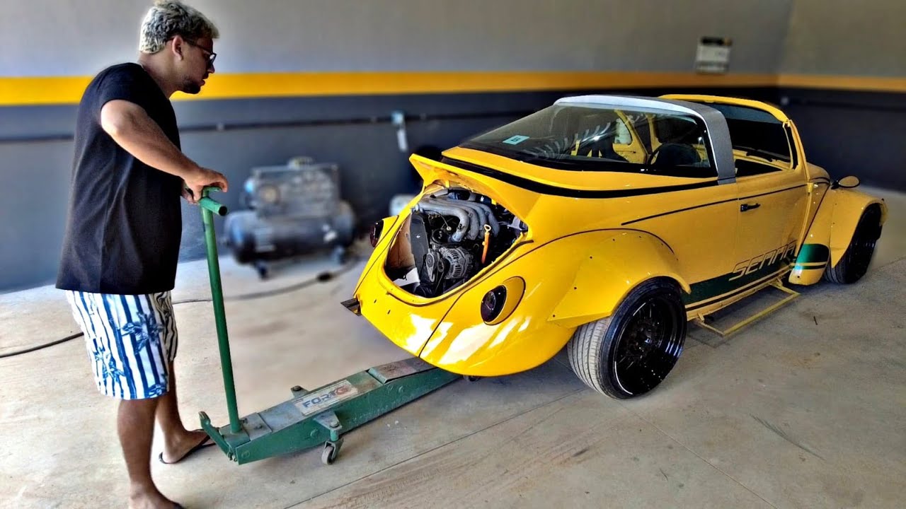 VW Beetle Has Folding Porsche 911 Targa Top and “Senna” RWB Widebody Treatment - Breaking International