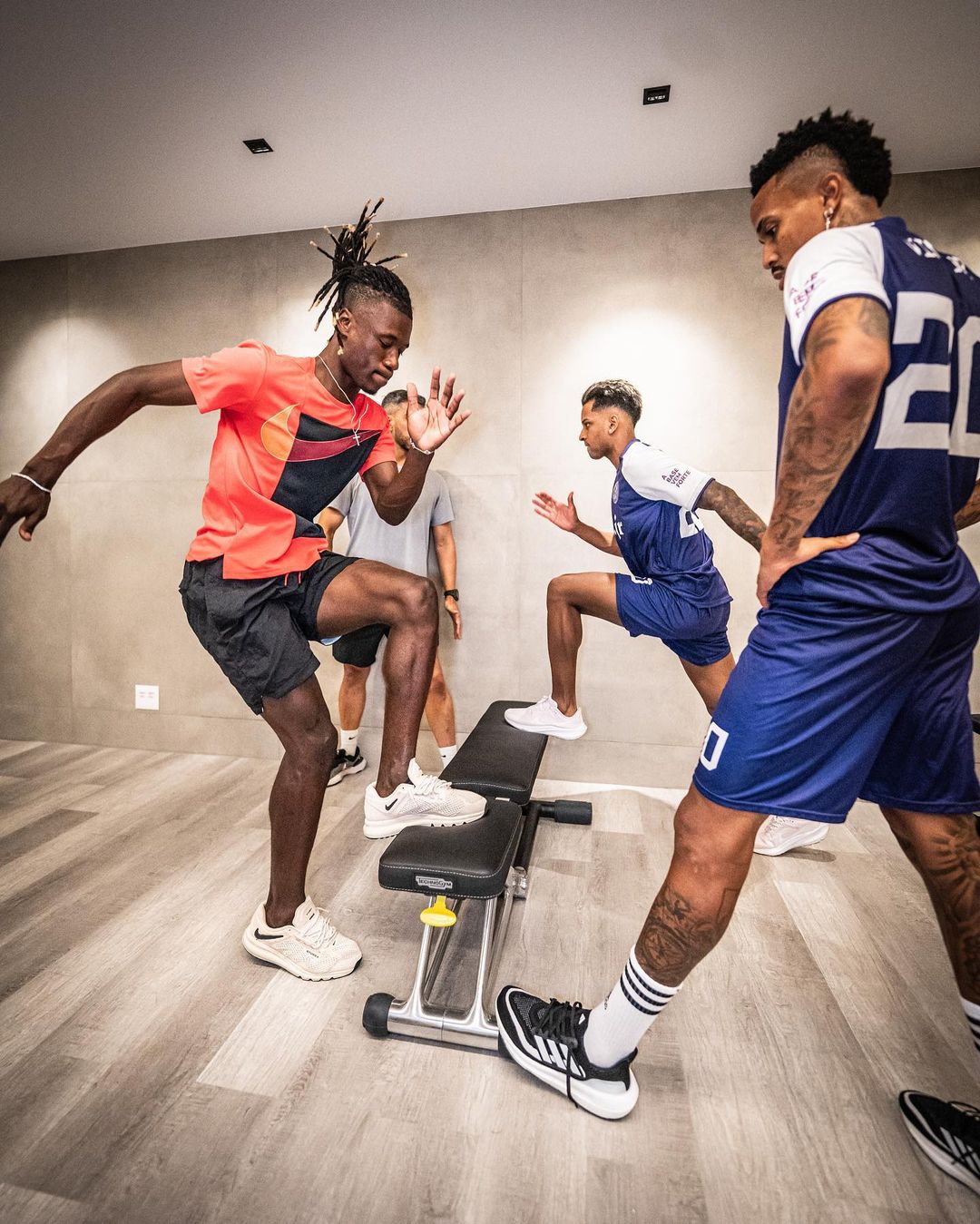 Vini Jr., Milito, Camavinga, and Rodrygo working hard together in Brazil