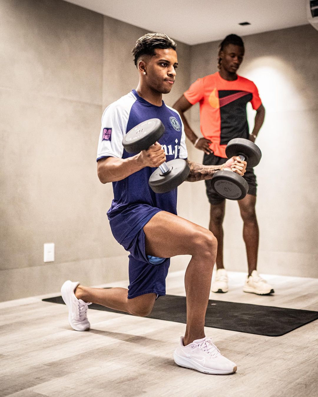 Vini Jr., Milito, Camavinga, and Rodrygo working hard together in Brazil