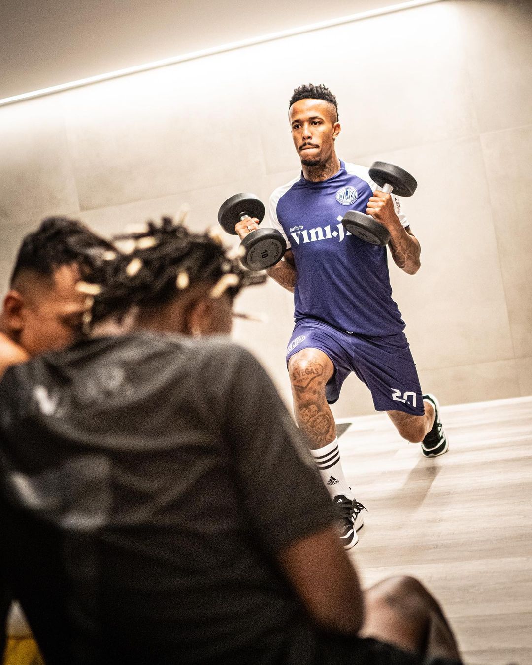 Vini Jr., Milito, Camavinga, and Rodrygo working hard together in Brazil