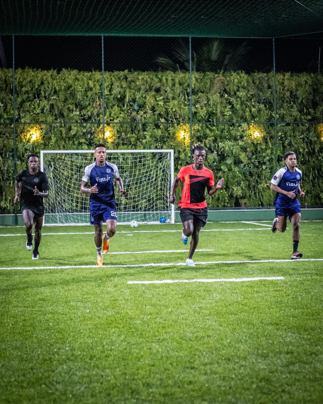 Vini Jr., Milito, Camavinga, and Rodrygo working hard together in Brazil