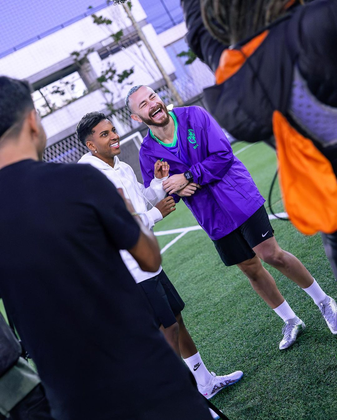 Vini Jr., Milito, Camavinga, and Rodrygo working hard together in Brazil