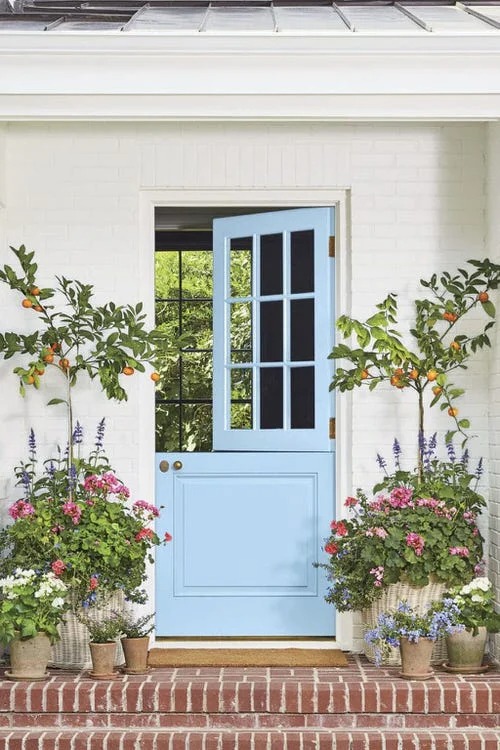 30 Stunning Front Porch Flower Pot Ideas