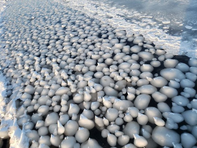 Rare and Breathtaking: Thousands of 'Ice Eggs' Discovered on Finnish Beach