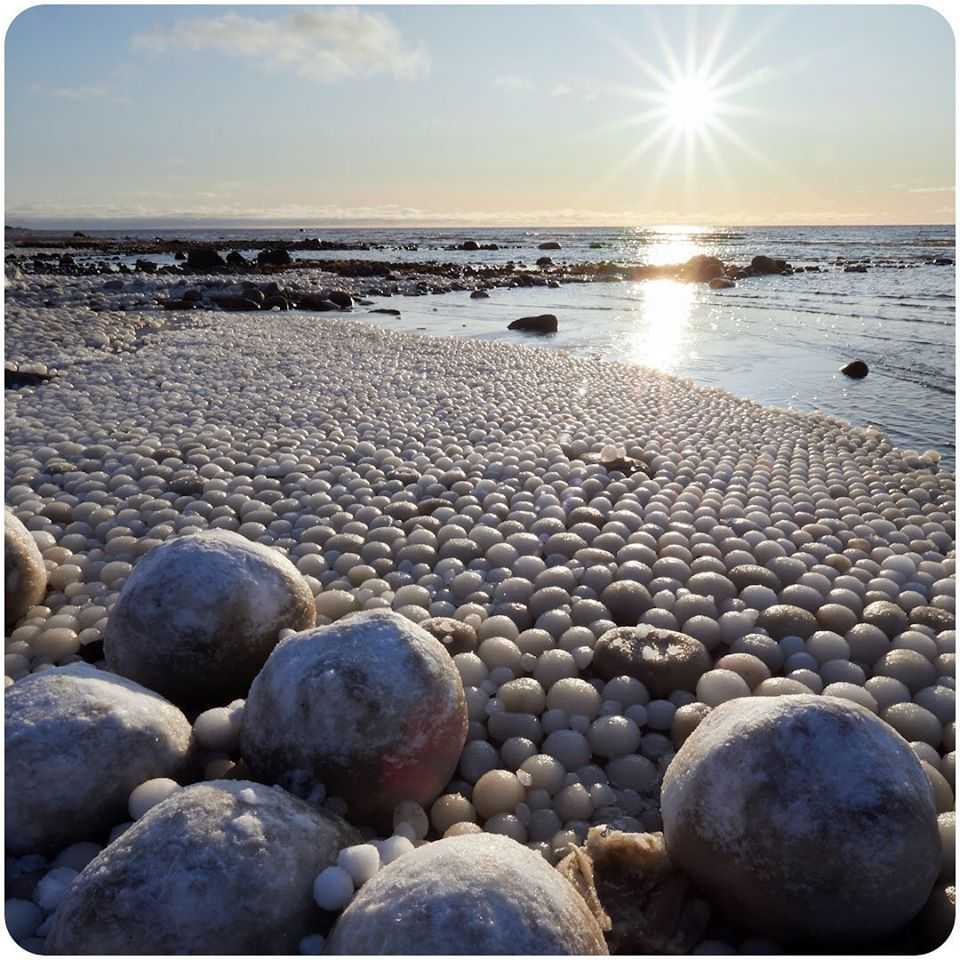 Rare and Breathtaking: Thousands of 'Ice Eggs' Discovered on Finnish Beach