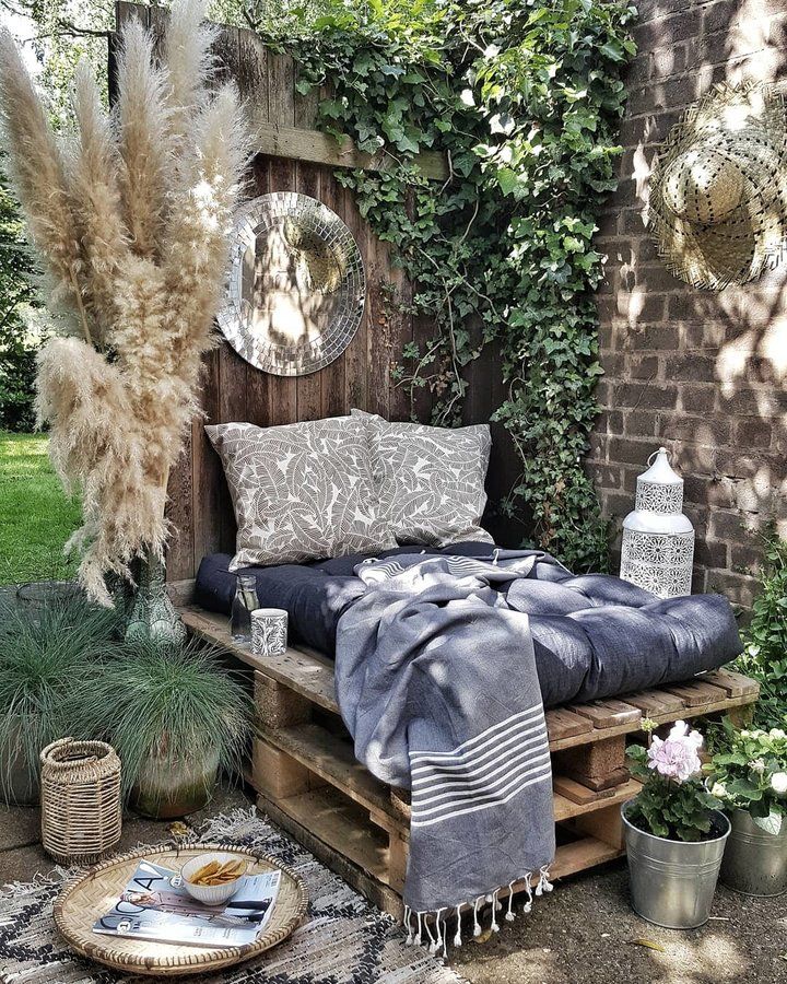 35 Ideas Cozy Sitting Corner in the Garden