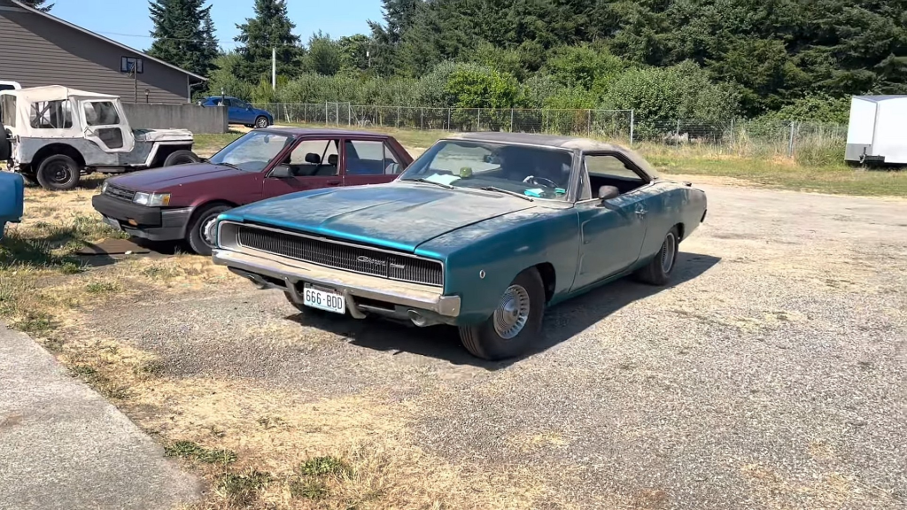 First Drive In 28 Years! 1968 Dodge Charger Garage Find Comes Back To Life