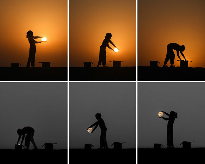 Images Of People’s Silhouettes Captured During Sunset – Breaking International