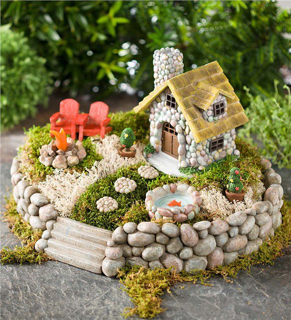 15 Mind-Blowing Miniature Stone Houses To Make Your Garden Gorgeous