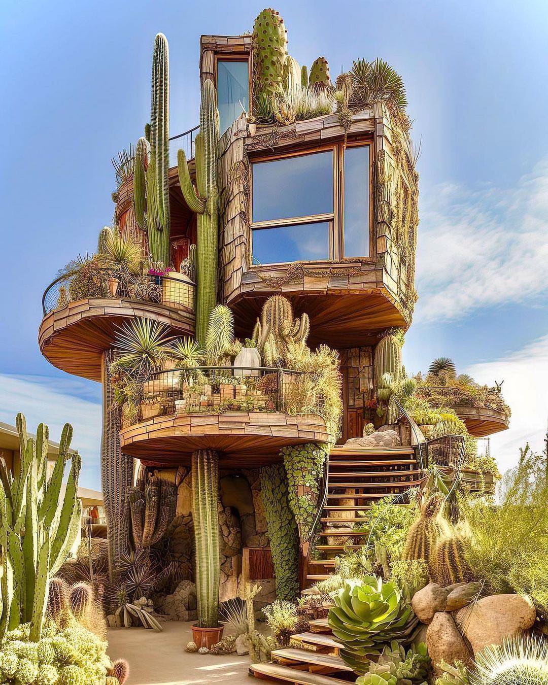 Explore the beautıful cactus house -