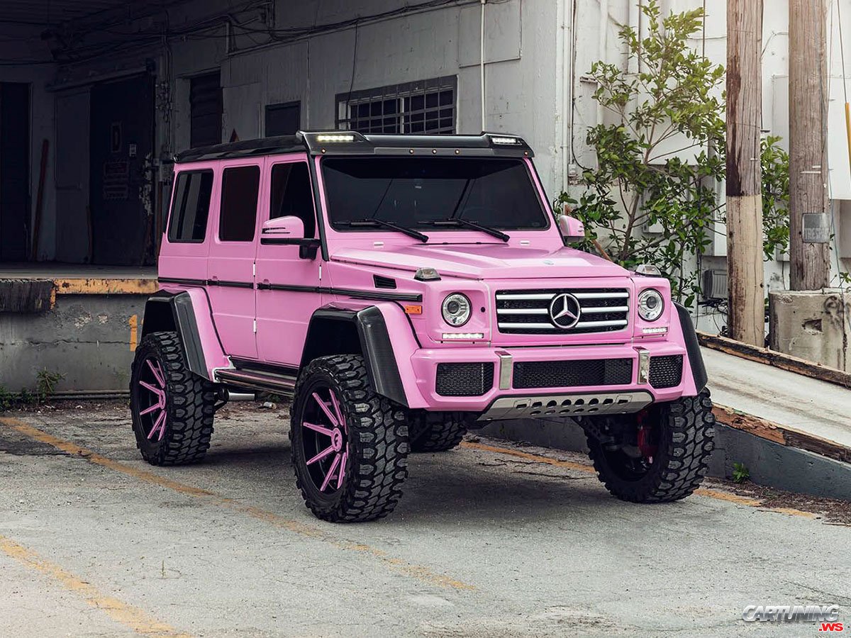 Glamorous Enhancements Illuminate the Pink Mercedes G 500 4×42: Where Luxury Meets Chic - DX