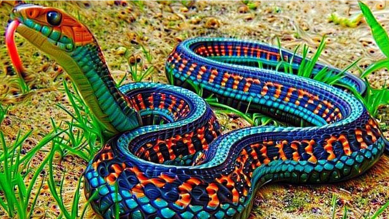 Sea testigo del asombroso descubrimiento de una serpiente adornada con un color de piel azul único y la fascinante capacidad de cambiar continuamente sus colores en este cautivador video. - LifeAnimal