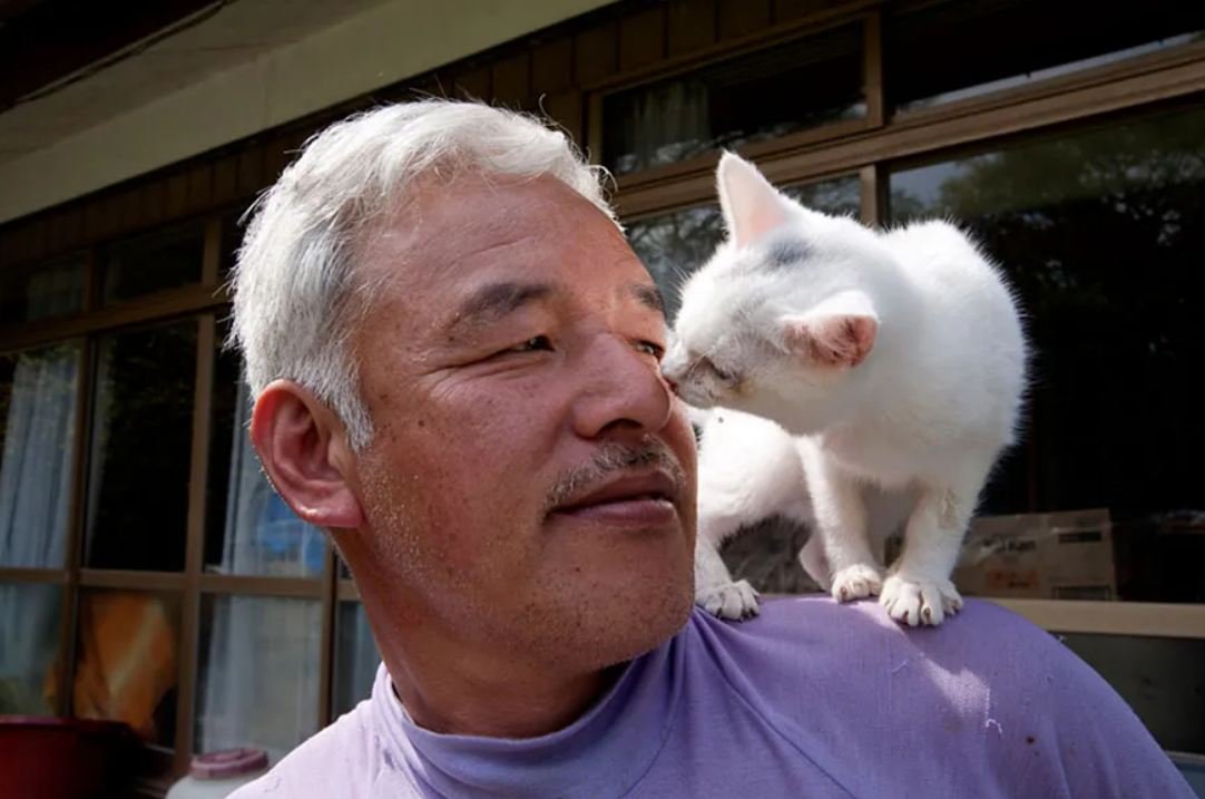 A man is caring for animals that were left behind at Fukushima over a decade ago