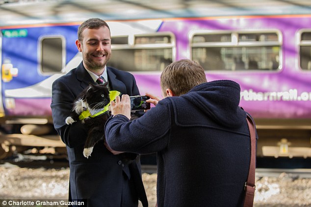 The feline enforcer! Huddersfield train station’s patrolling moggie Felix is promoted to Senior Pest Controller, complete with a new uniform and badge. – The News Volcano