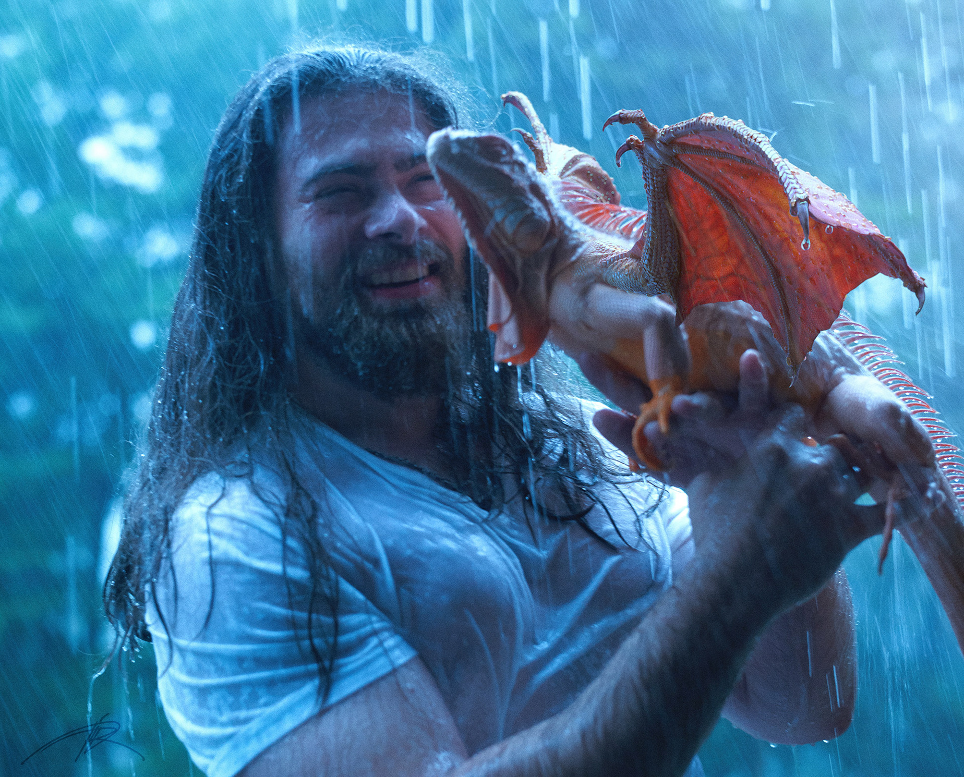 Extraordinary Tale: Man Raises and Cares for Super Rare Albino Orange Dragon. l - LifeAnimal