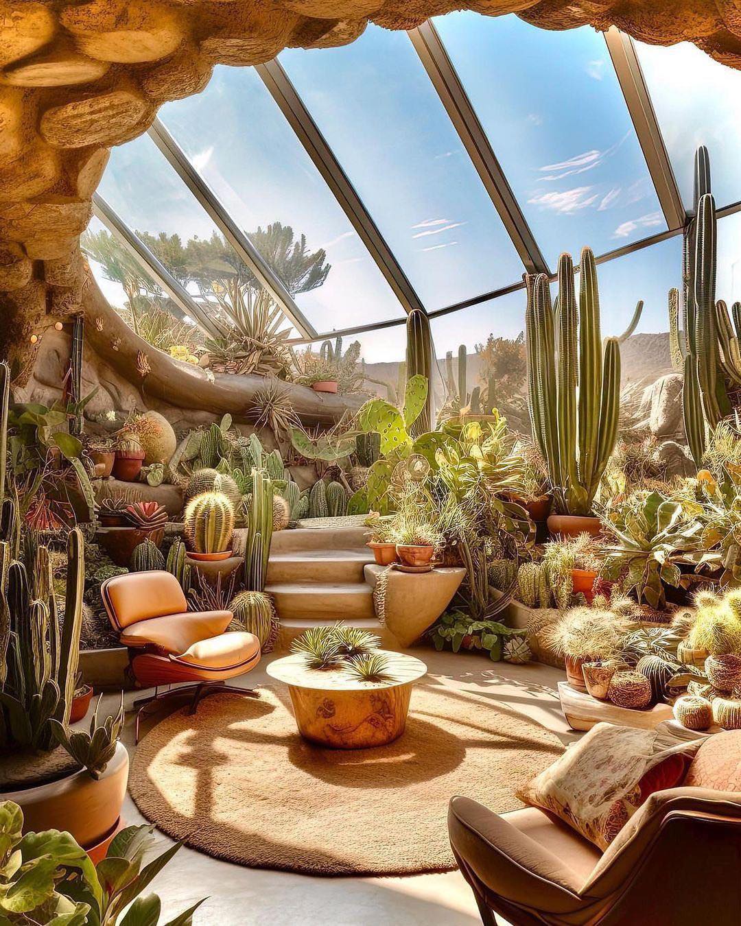 Explore the beautıful cactus house -