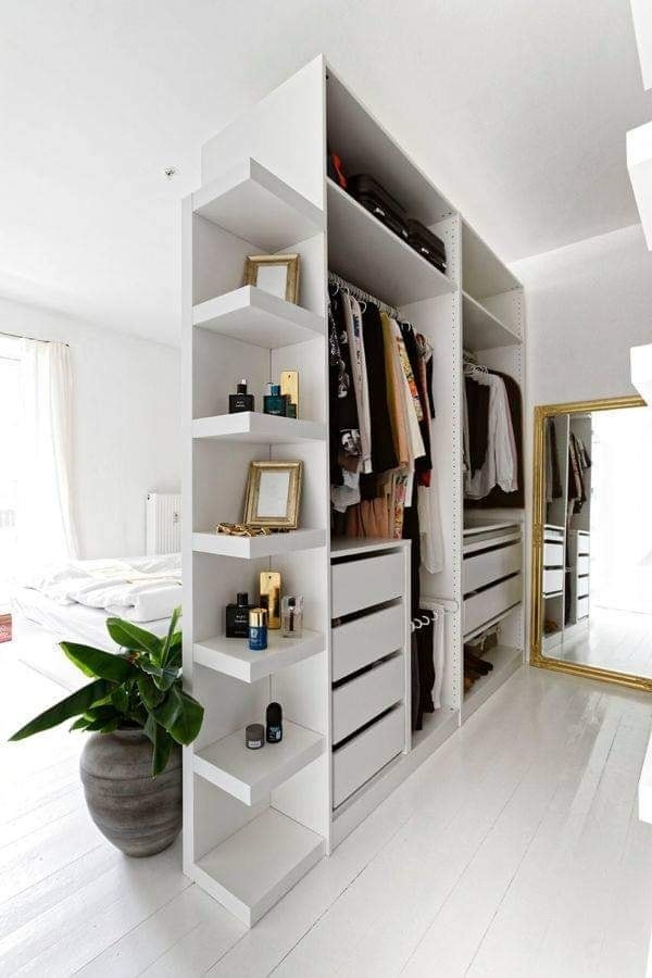 30 Small Walk-in Closet Ideas to Divide Your Bedroom Space With Style