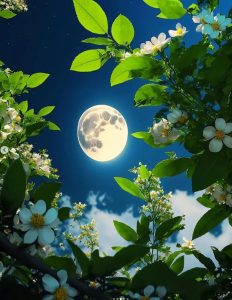 Moonlight illuminates the heart of wildflowers.VoUyen