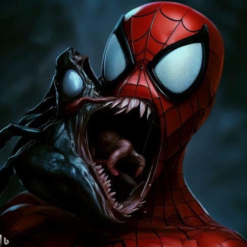 Spiderman Eating Spiderman - movingworl.com