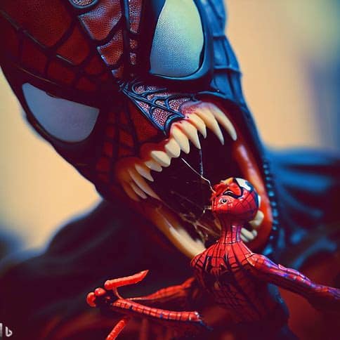 Spiderman Eating Spiderman - movingworl.com