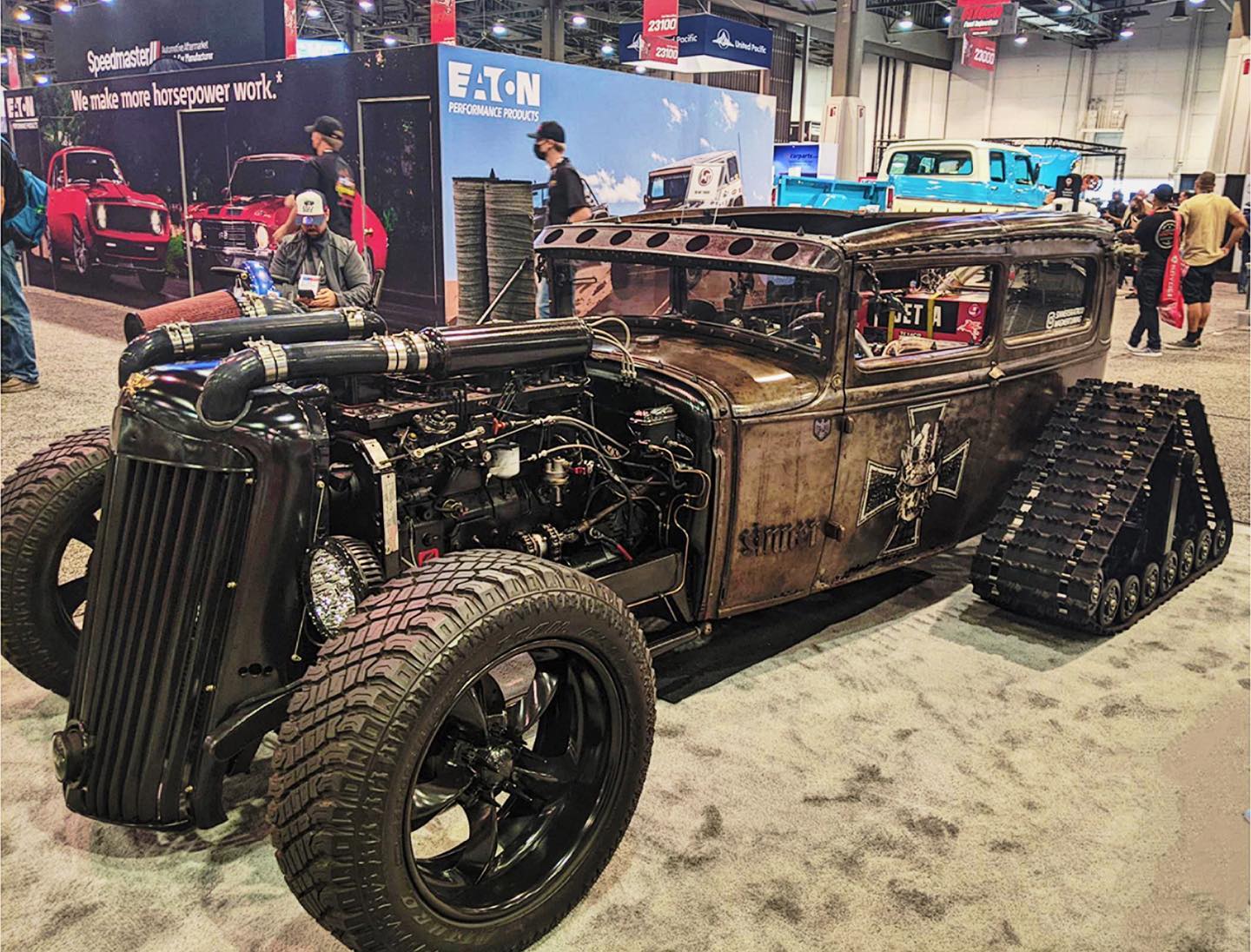 Sinners Rat Rod 1930 Ford With 5.9 Cummins Diesel And Half-Track Rear Hits Different - Breaking International