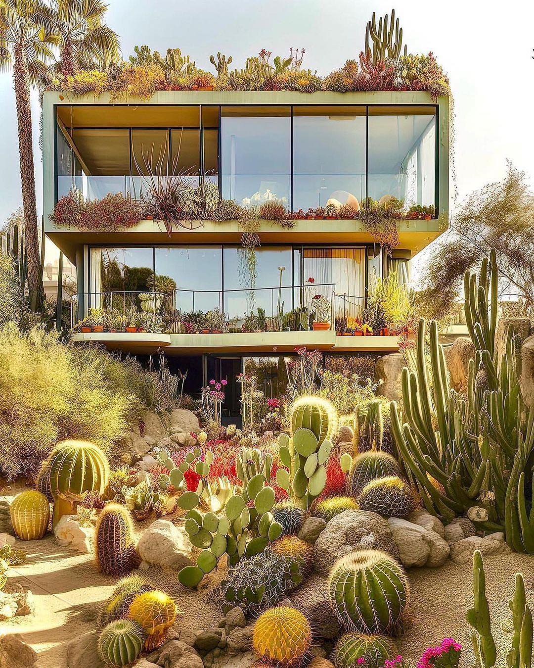 Explore the beautıful cactus house -