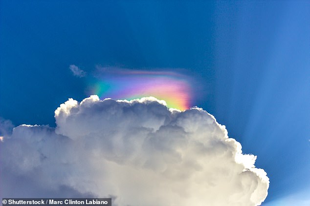 The rainbow rain cloud: Incredible natural occurrence looms over Chinese city like a multi-coloured halo - Breaking International