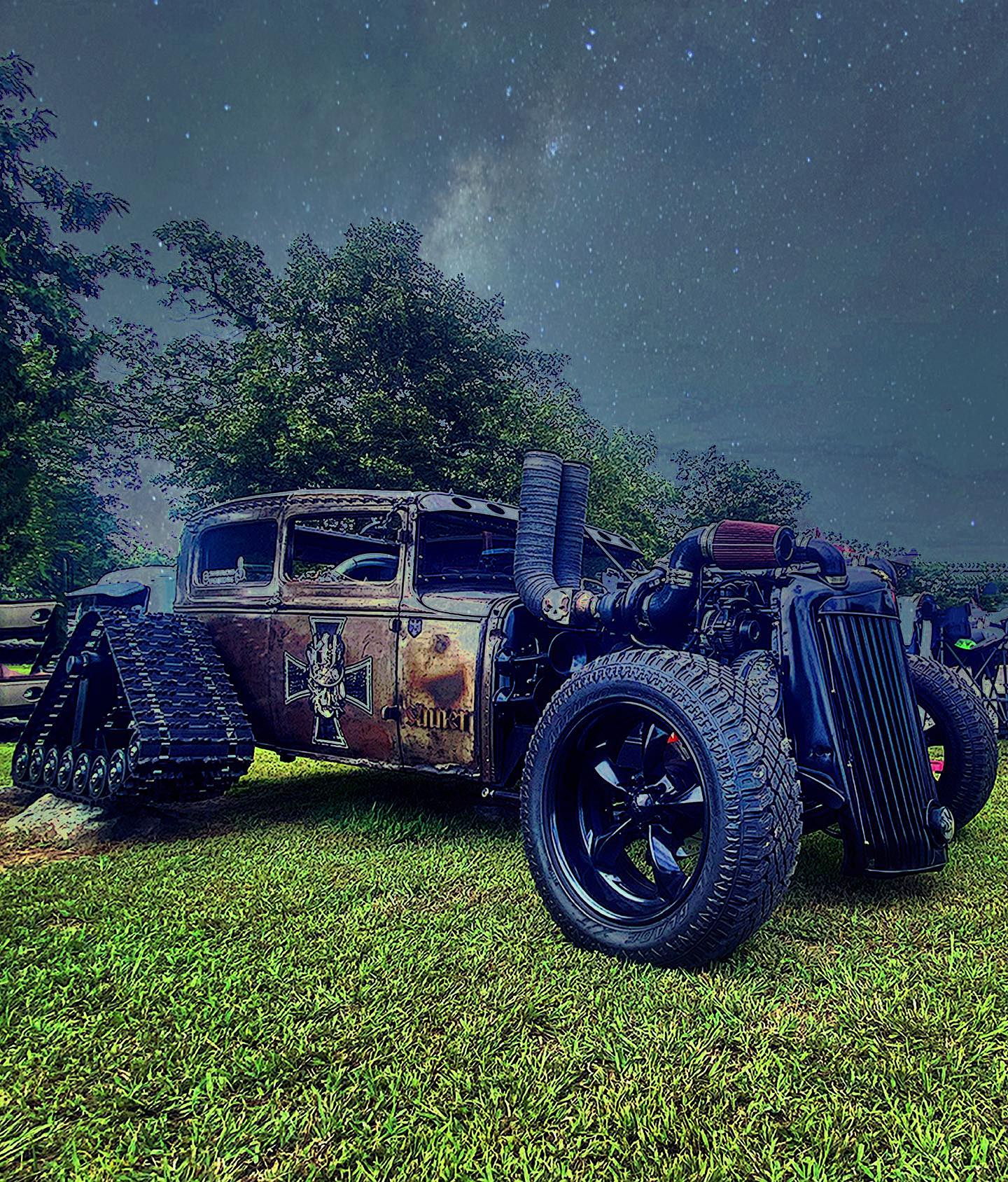 Sinners Rat Rod 1930 Ford With 5.9 Cummins Diesel And Half-Track Rear Hits Different - Breaking International