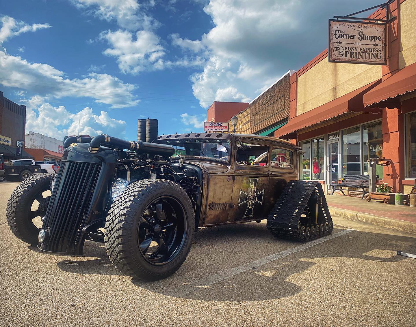 Sinners Rat Rod 1930 Ford With 5.9 Cummins Diesel And Half-Track Rear Hits Different - Breaking International