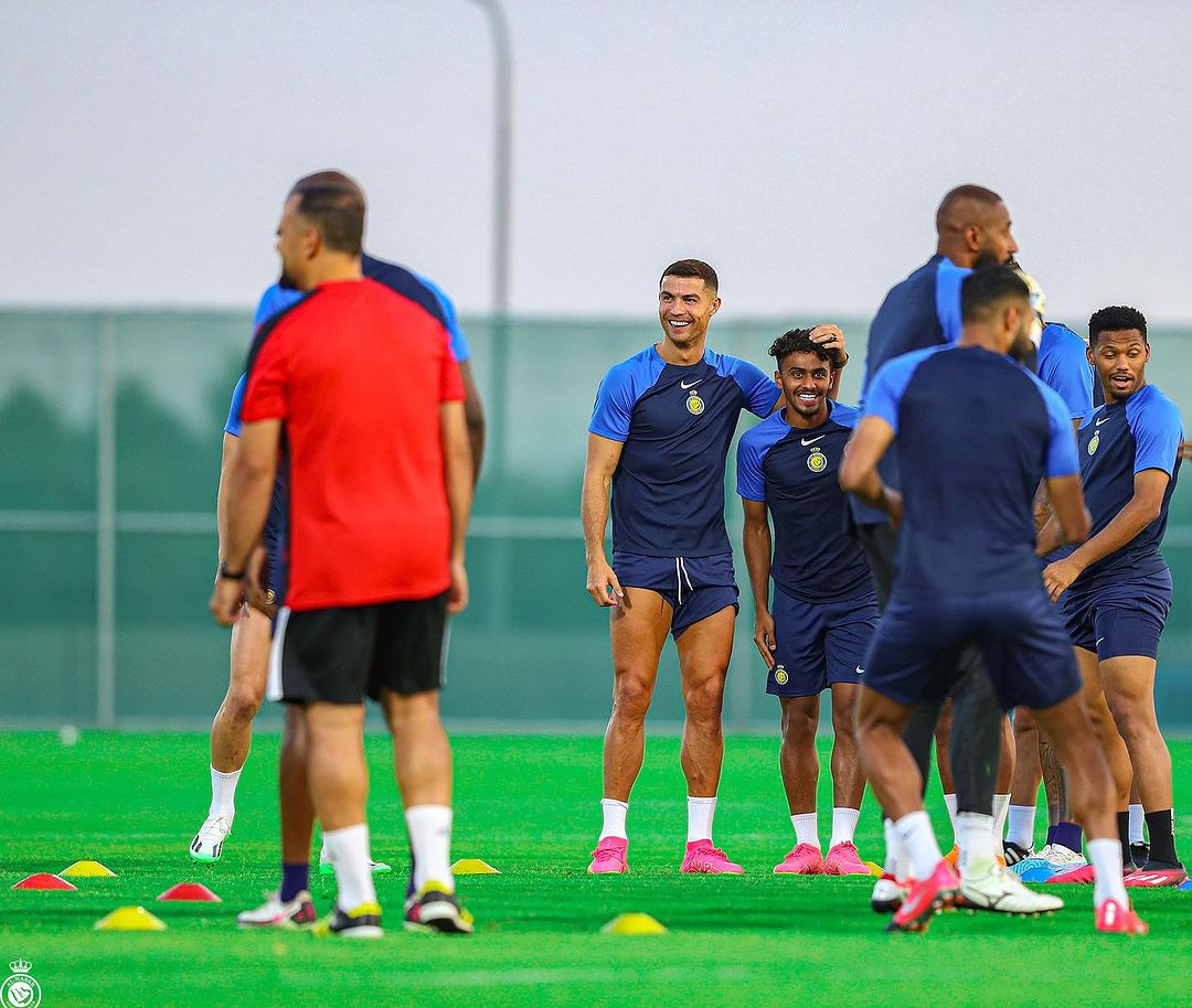 Ronaldo and Al Nassr's last training session ahead of King Salman Cup Final