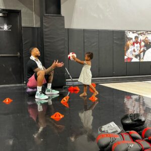 A dad at all times - Damian Lillard enjoys with his kids