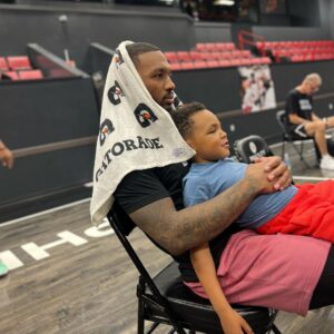 A dad at all times - Damian Lillard enjoys with his kids