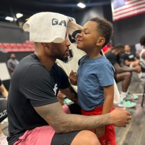 A dad at all times - Damian Lillard enjoys with his kids