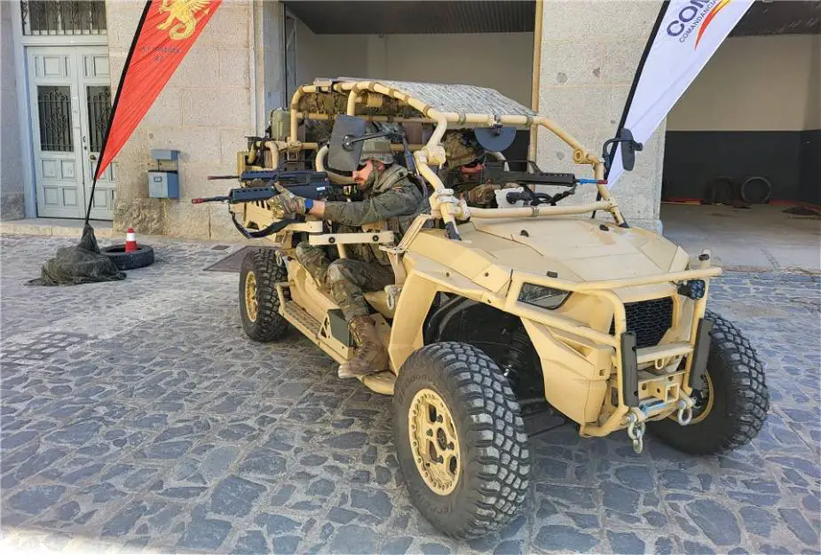 Testing of Polaris Light All-Terrain Vehicles for Light Military Units and Special Forces in Spanish