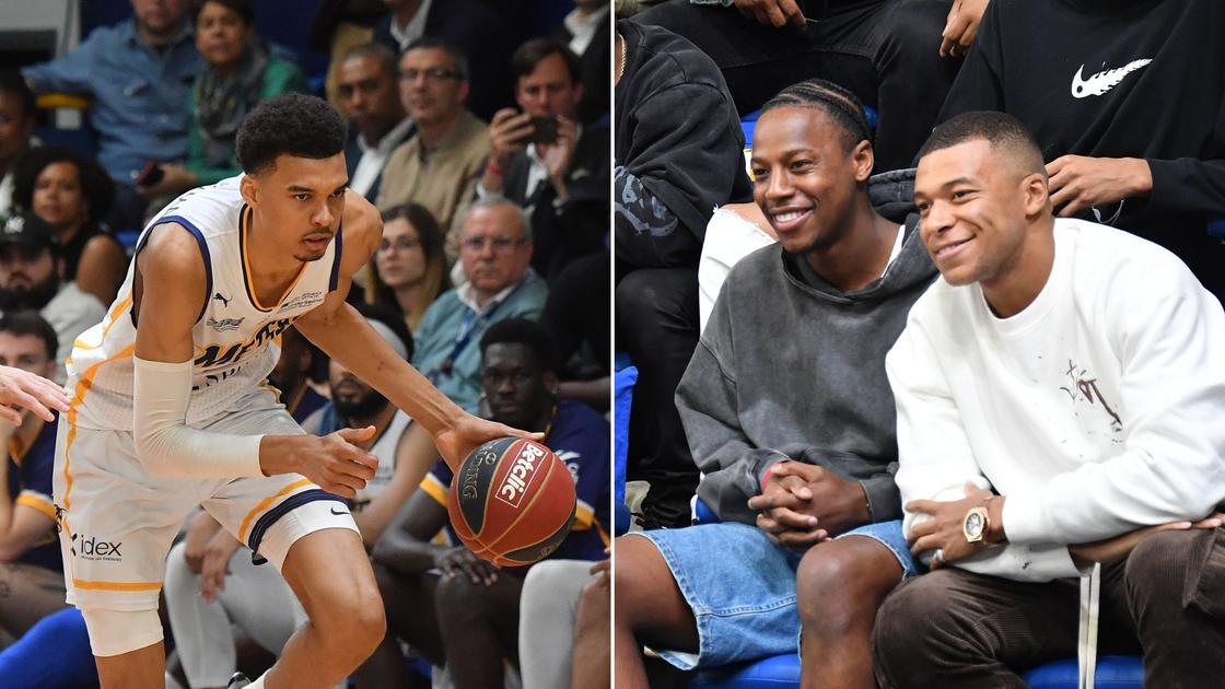 Fans all say 'same thing' when Mbappe meet NBA star Wembanyama in Paris