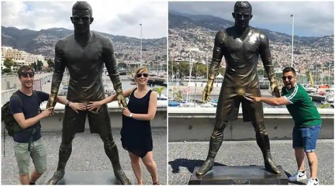 Cristiano Ronaldo Statue Causes Fan Frenzy on Social Media - Welcome