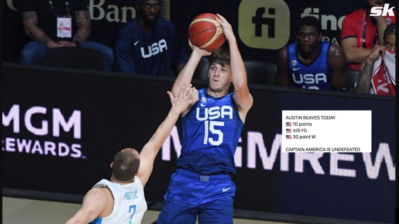 '10 points, 4/6 FG' - What Austin Reaves did vs. Slovenia proved to his doubters and detractors they're wrong