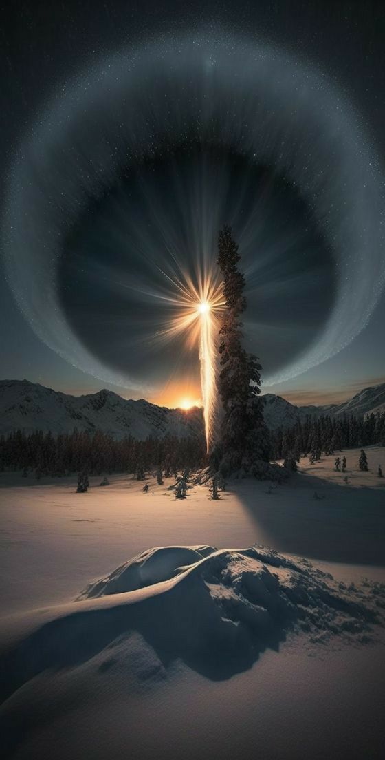 Discovering the Mysterious Sun Pillars in Snowy Skies: Heavenly Lights - Mnews
